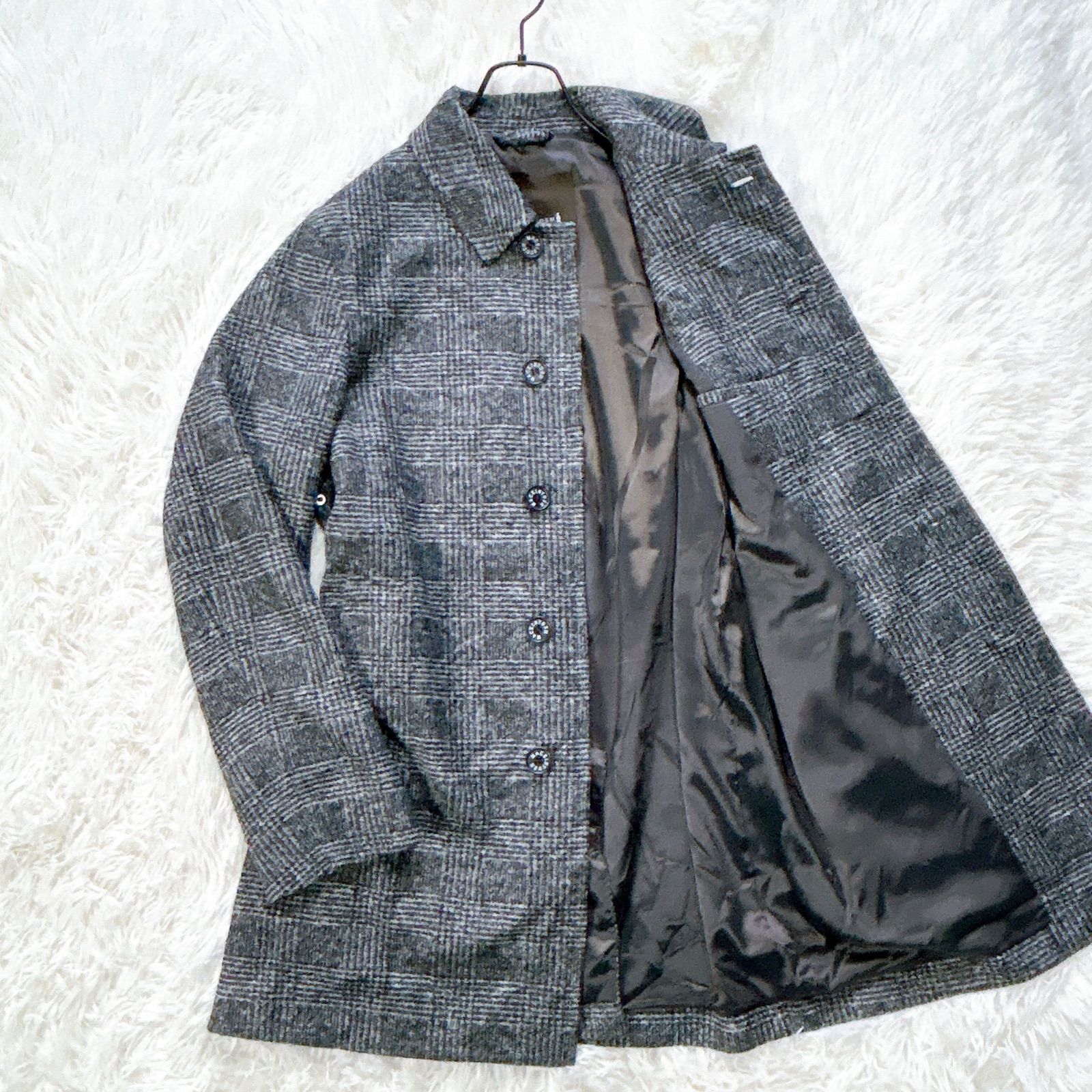 マッキントッシュロンドン【FLEX JERSEY】ツイードシングルコート 極美品 MACKINTOSH LONDON マッキントッシュロンドン FLEX JERSEY