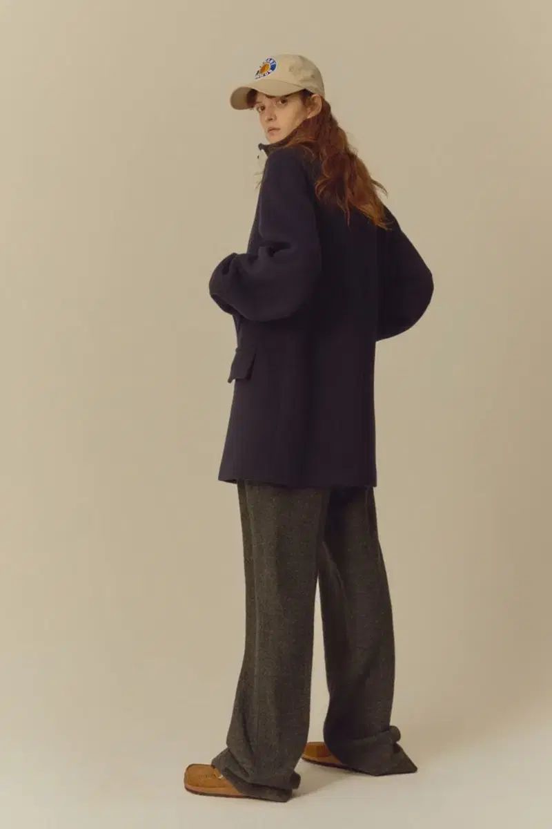 NOHANT(ノアン) オーバーサイズ ハーフ ダブル コート ウィメンズ ダブルコート ピーコート