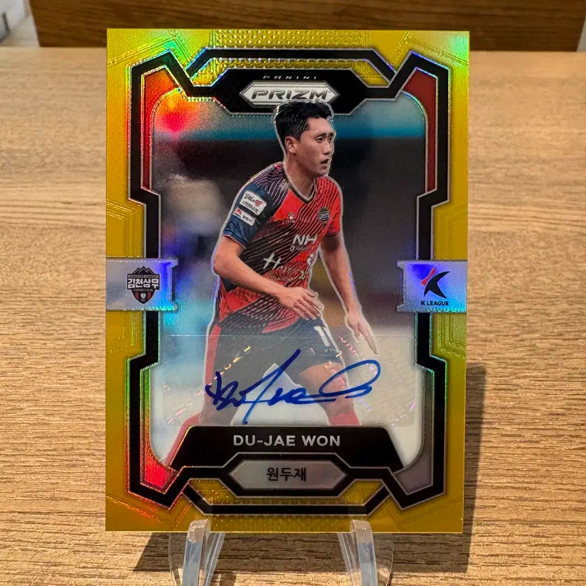 Kリーグ プリズム キムチョン ONE ドゥジェ 10 GOLD オート カード A