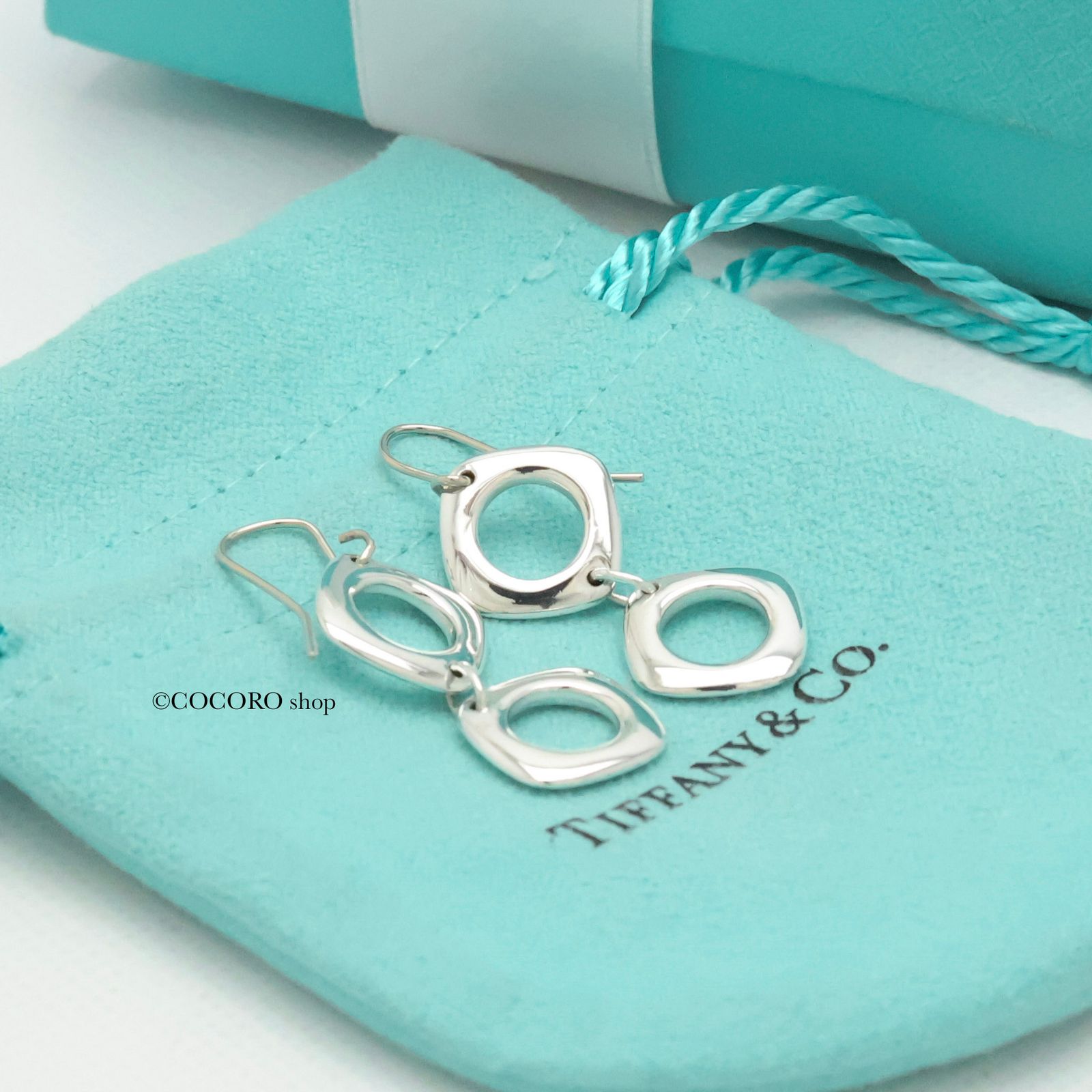 美品】ティファニー TIFFANY&Co. ダブル クッション スクエア フック