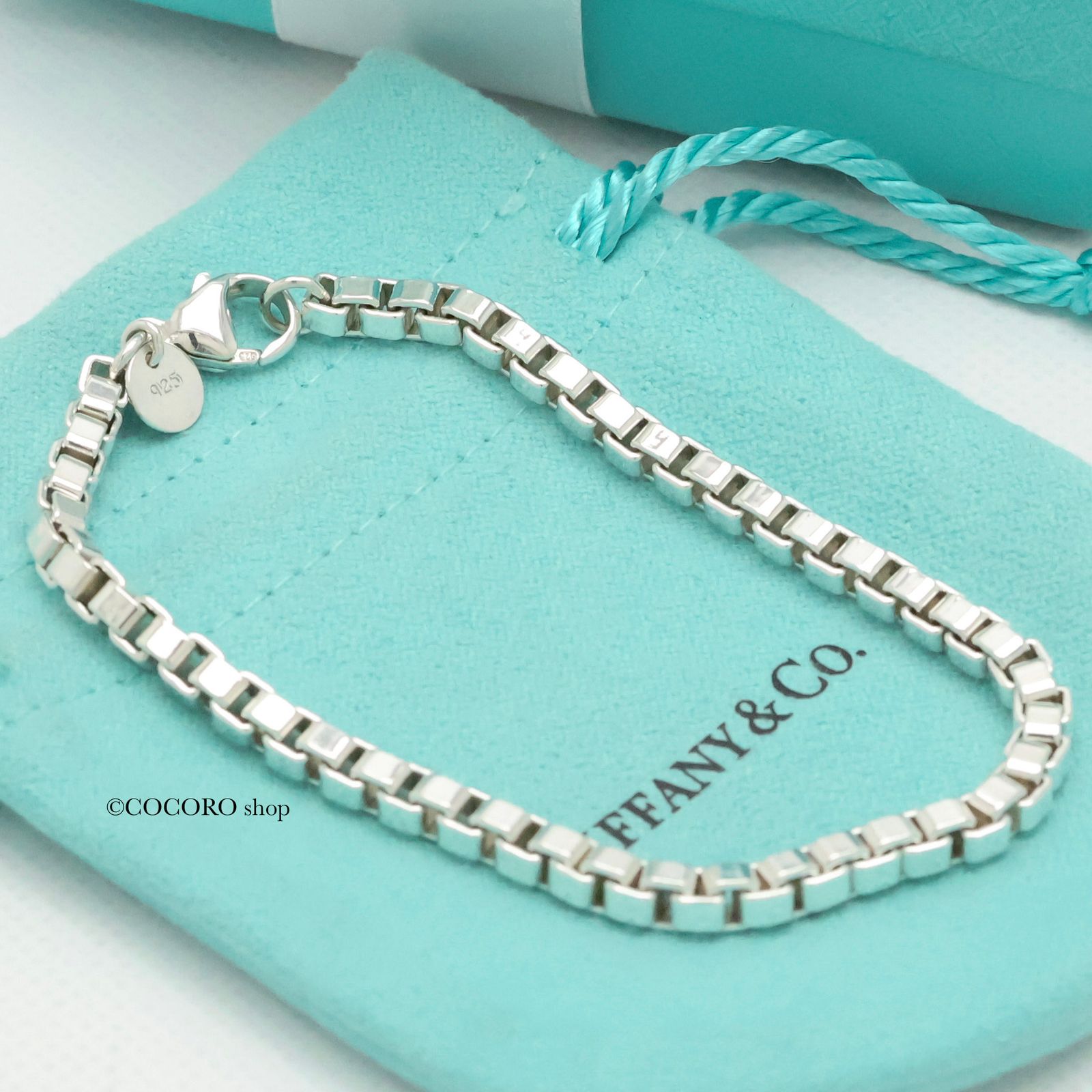 Tiffany & Co.ティファニーAG925ベネチアンチェーンブレスレット Tiffany & Co. ブレスレット チェーン ベネチアン シルバー925