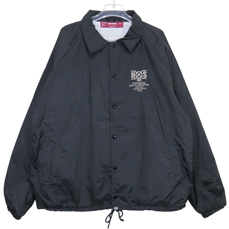 HIDE AND SEEK ハイドアンドシーク x BOUNTY HUNTER バウンティーハンター HS×BH TEAM JACKET HBJ-010124 チームジャケット ブラック サイズXL novz