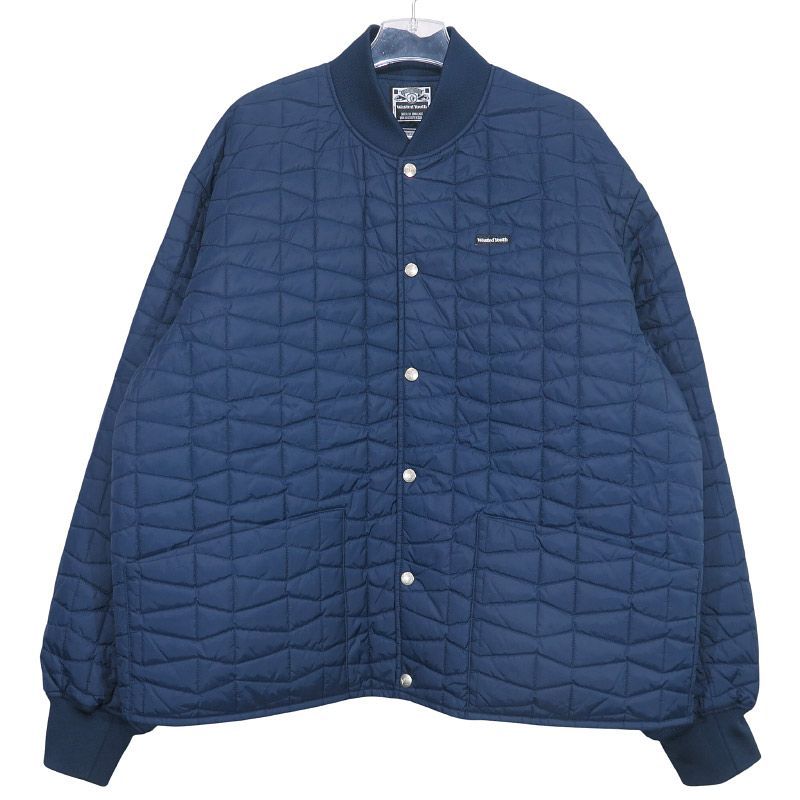 wasted youth キルト パフ ジャケット ネイビー M Wasted Youth ウエステッド ユース QUILT PUFF JACKET キルティング