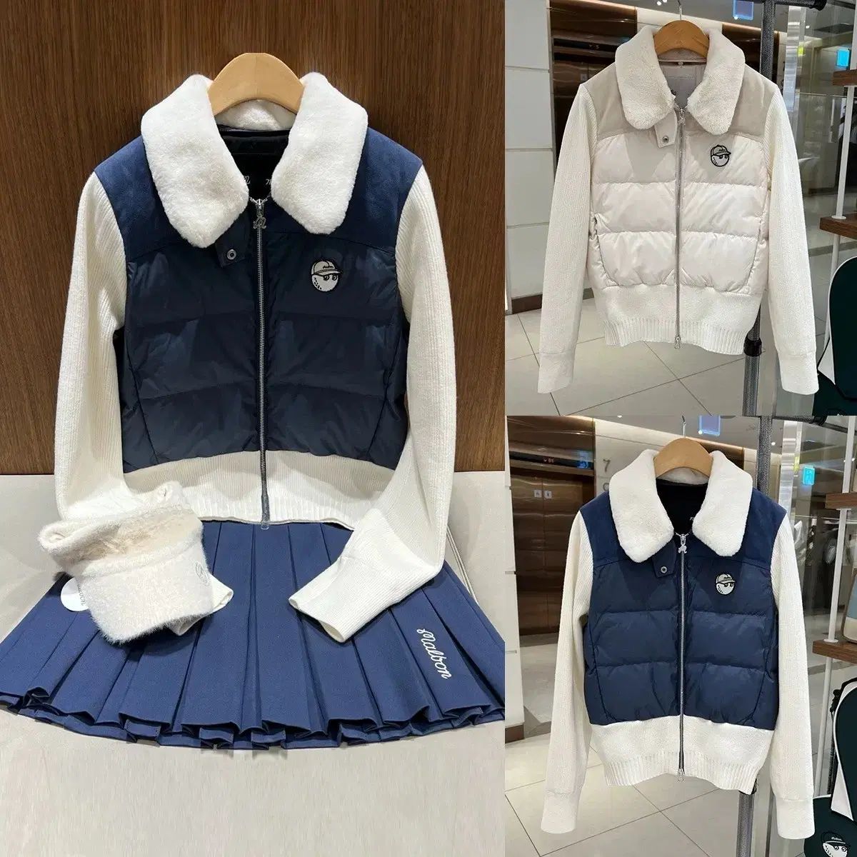 マルボンゴルフ MALBON GOLF レディース ゴルフウェア ダウン アウター ジャケット