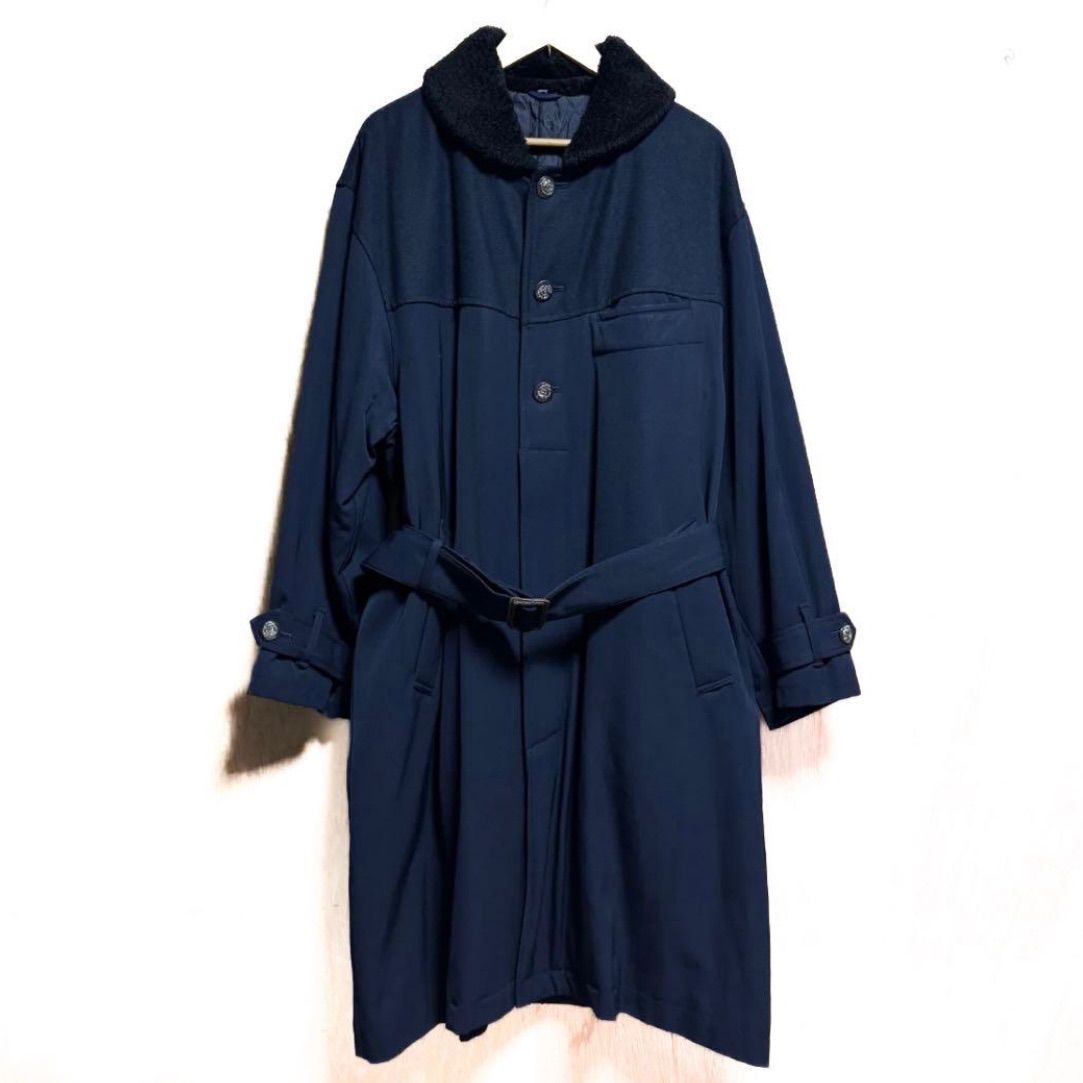 marithe francois girbaud マリテフランソワジルボー VINTAGE CLOSED M.F.G 裏 キルティング 総柄 ギャバジン 切替 コート ロングコート