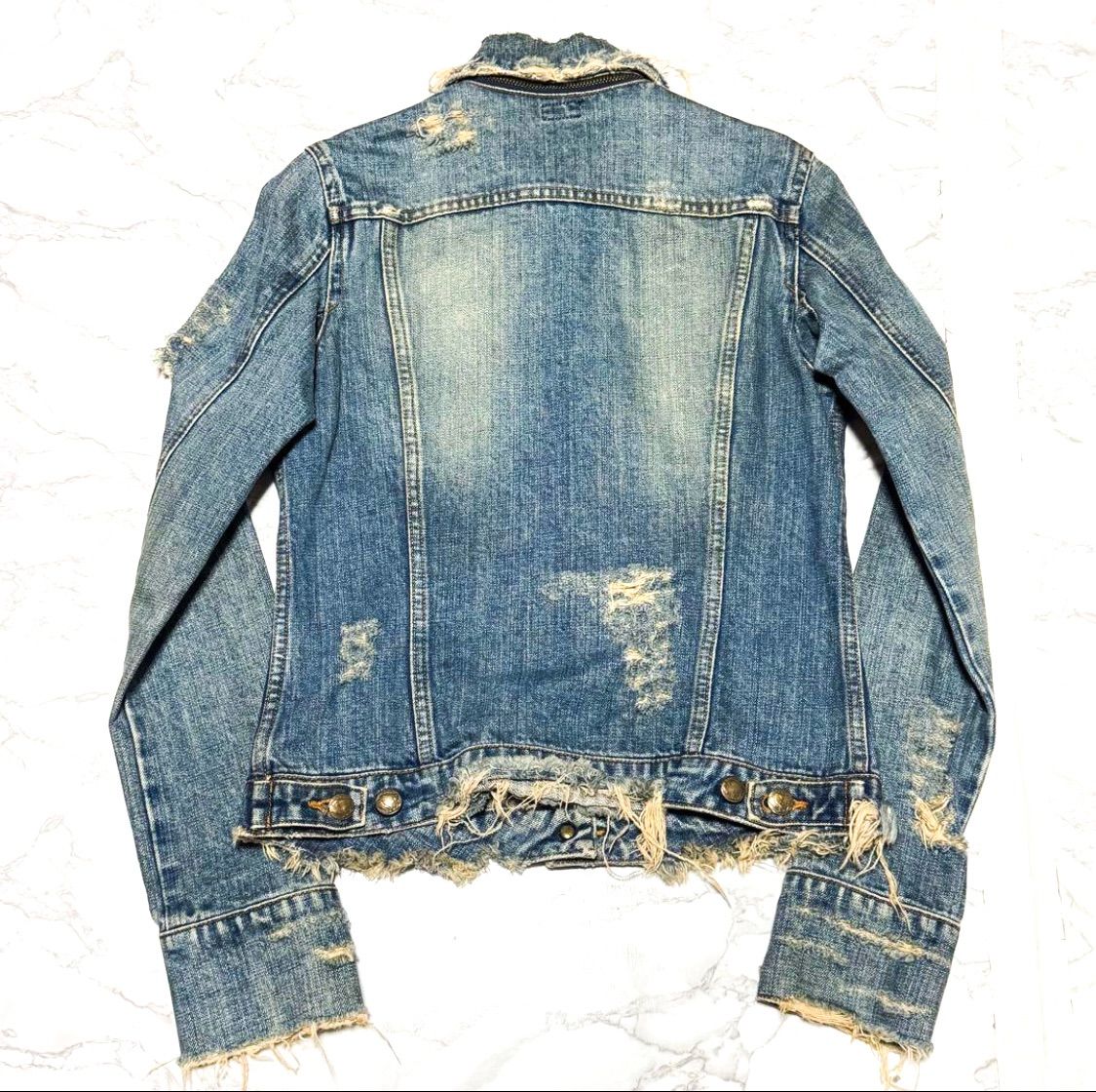 L.G.B ルグランブルー archive ダメージ加工 Gジャン デニムジャケット ジャケット ブルゾン