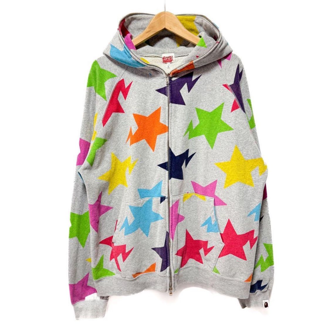 a bathing ape ア ベイシングエイプ BAPESTA multi 総柄 フルジップ スウェット パーカー