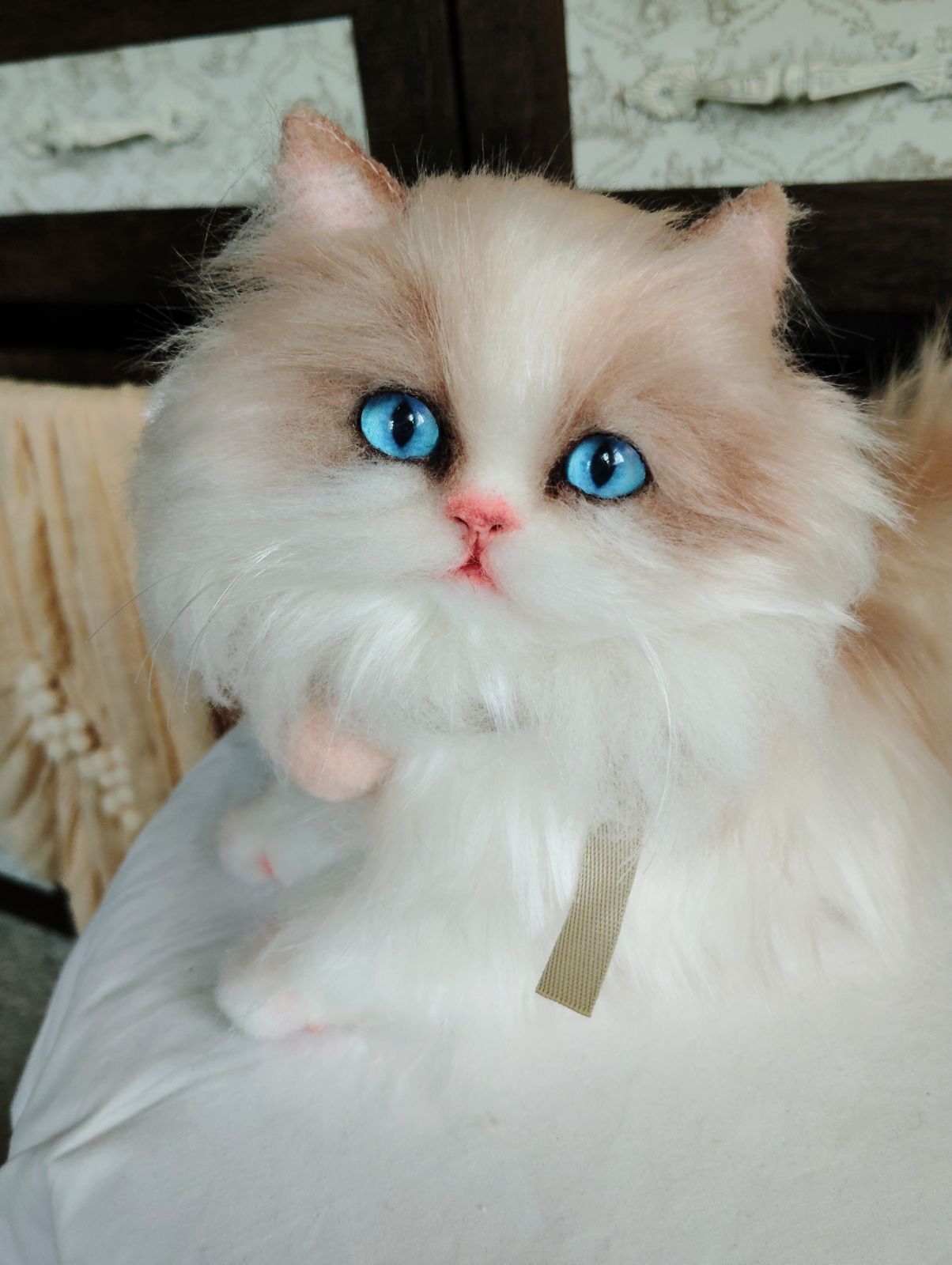 ラグドール 美人猫ちゃん アートドール ぬいぐるみ