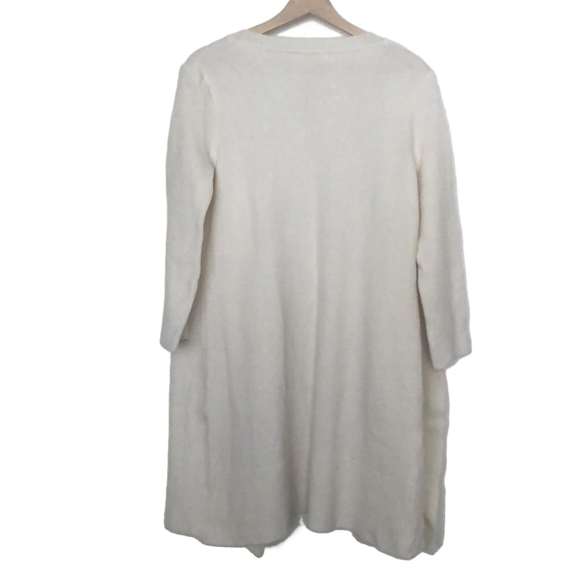 ルネ rene ホワイト フード付き 長袖カーディガン 34 ルネ フード