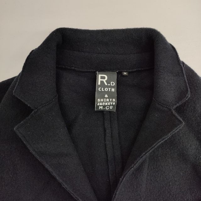 R&D.M.Co- ウールフェルトニット ジャケット ネイビー レディース