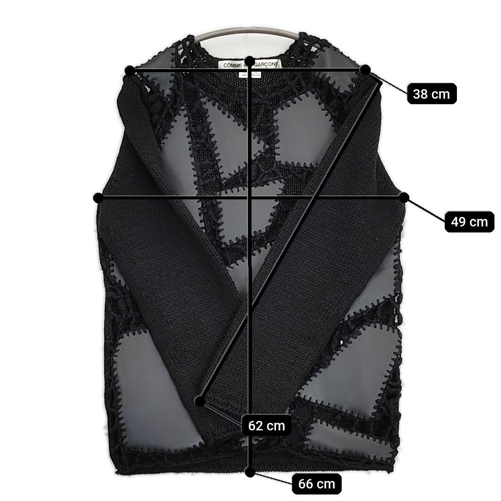 COMME des GARCONS パッチワーク フェイクレザー 合成皮革 AD2024