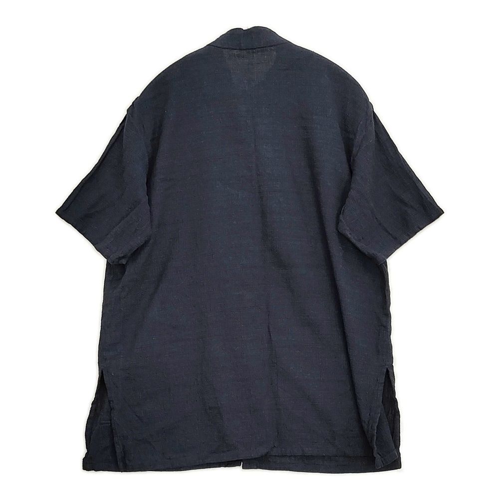 gungendo 逆スラブパナマ織り 半袖パジャマセット 定価28600円 Mサイズ ルームウェア セットアップ ネイビー レディース 群言堂 5-1026S