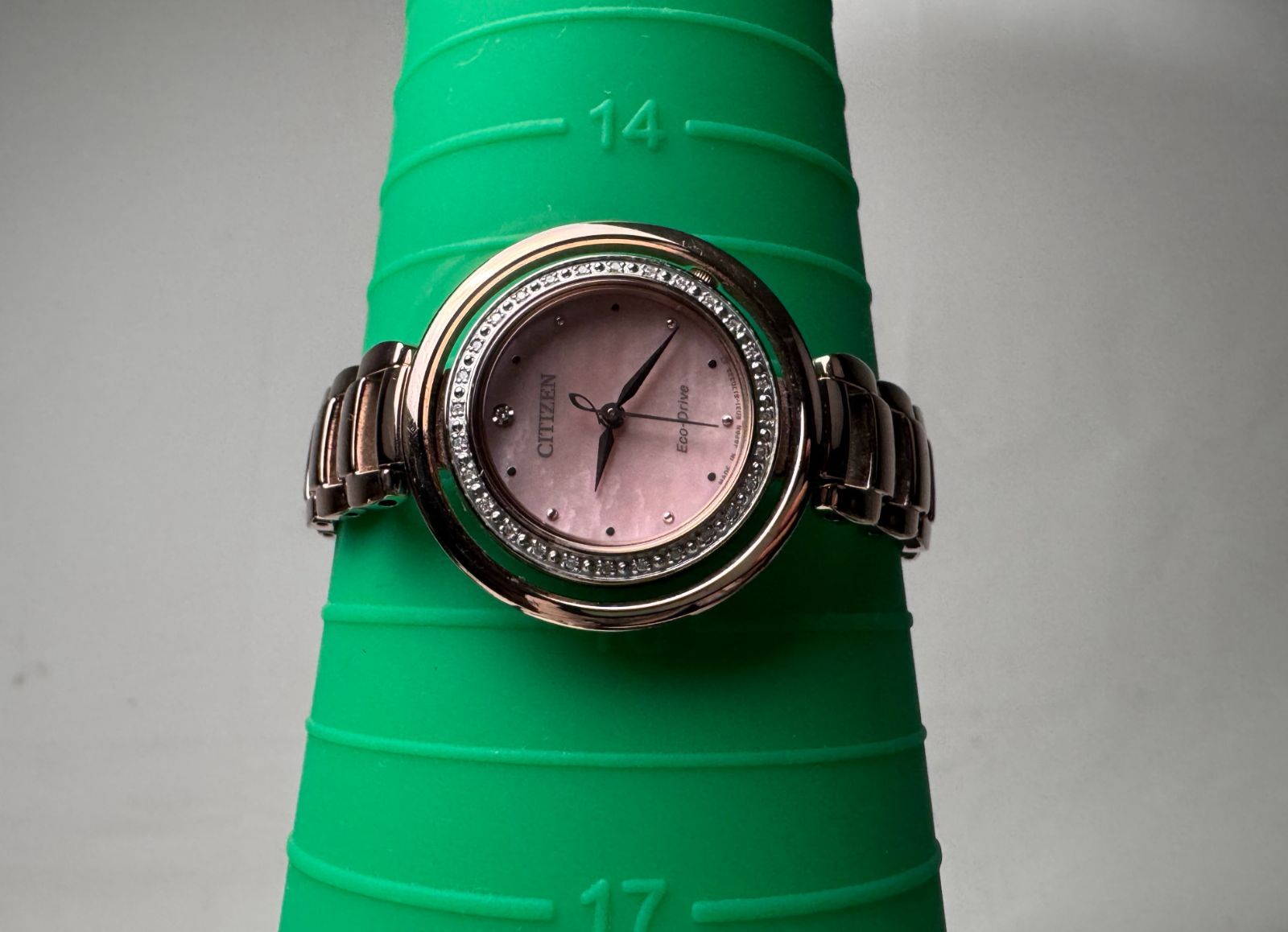 稼働品 CITIZEN シチズン E031-S124298 エル エコドライブ SS ピンク 