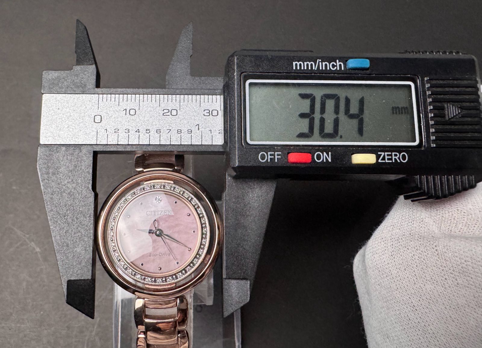 稼働品 CITIZEN シチズン E031-S124298 エル エコドライブ SS ピンク 