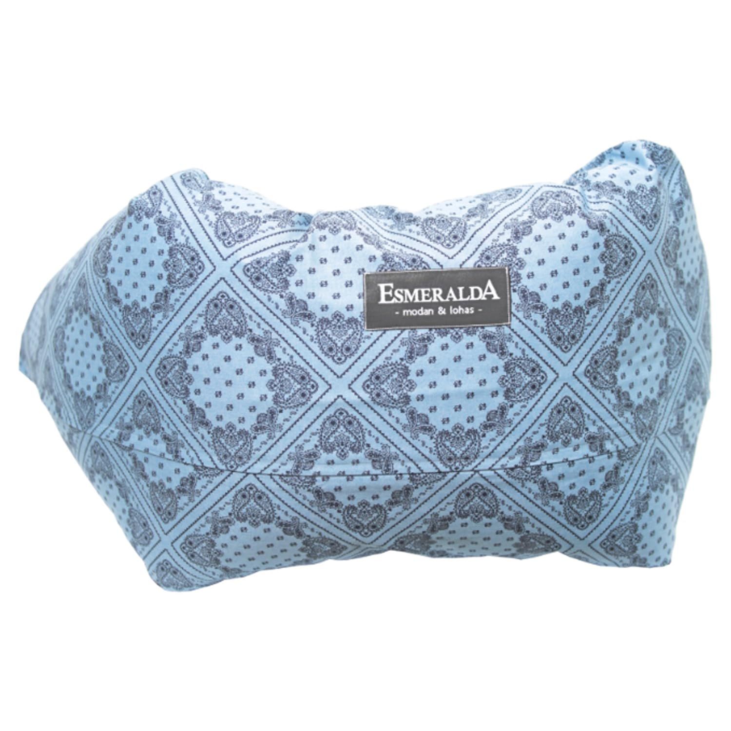 ESMERALDA エスメラルダ 授乳クッション 中綿 テイジン開発 エアロカプセルを使用 サックスバンダナ
