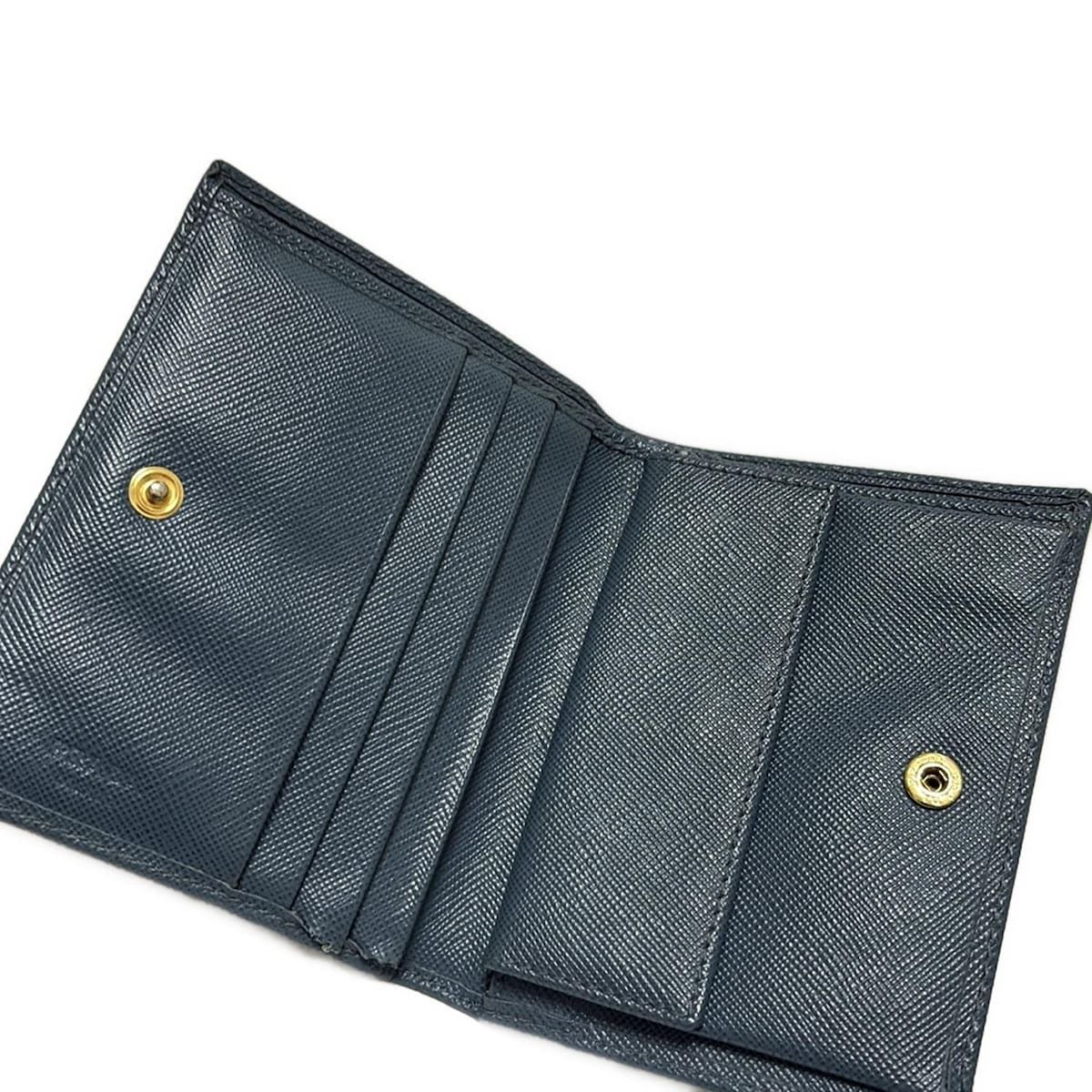 PRADA(プラダ) 2つ折り財布 - 1M0204 ブルー レザー WEB限定価格