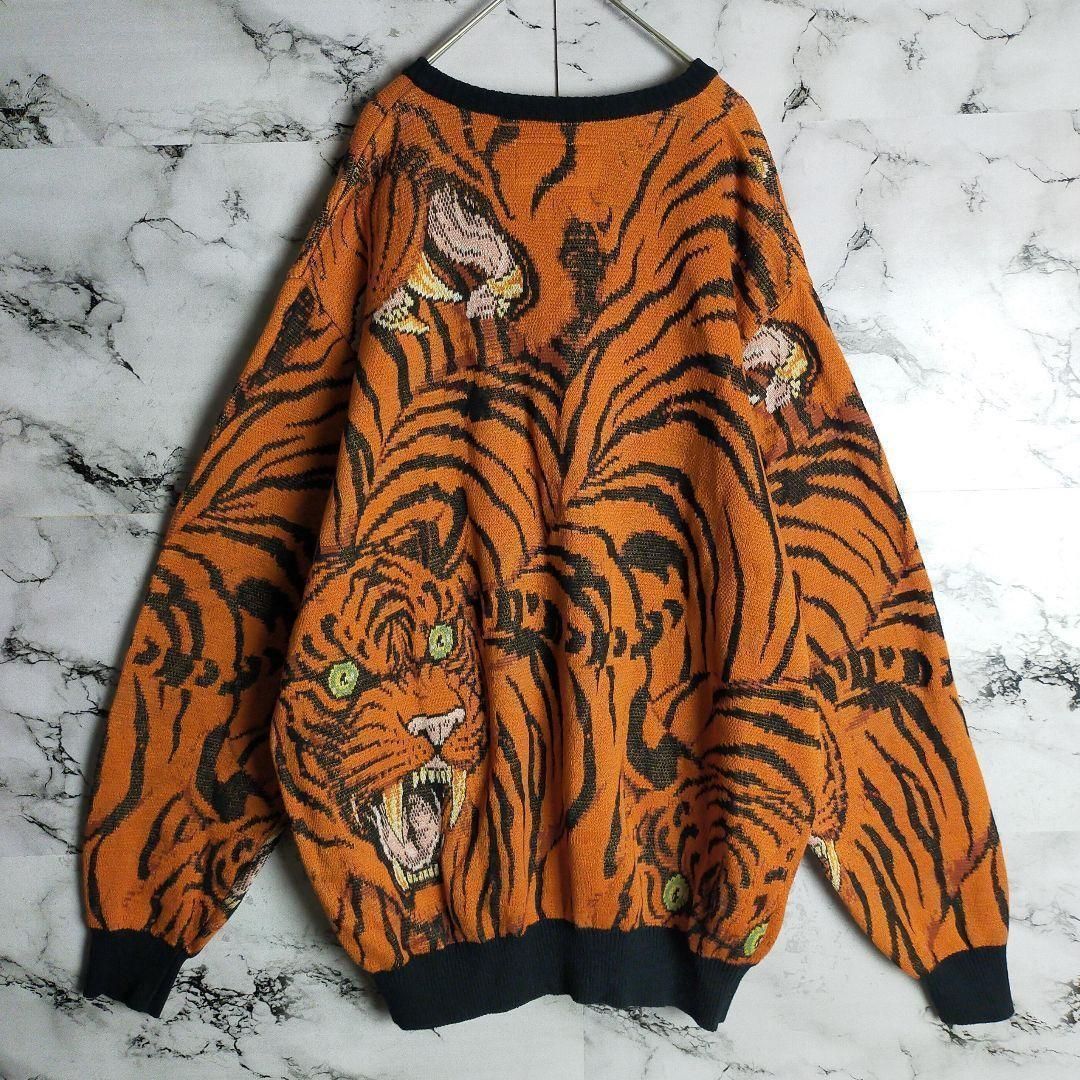 ワコマリア ティムリーハイ 虎 タイガー 総柄 カーディガン Lサイズ ワコマリア ティムリーハイ 虎 タイガー 総柄 カーディガン Lサイズ
