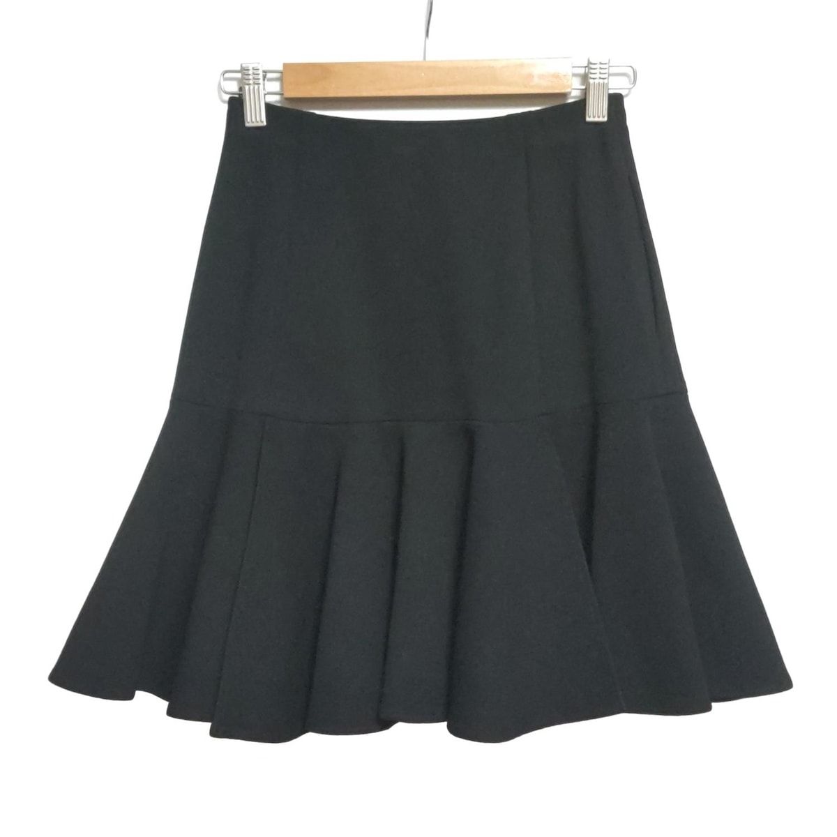 フォクシー FOXEY スカート ブラック サイズ38 S相当 春秋冬 FOXEY(フォクシー) スカート サイズ38 M レディース - 28680 黒 ひざ丈