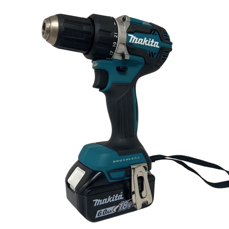 makita マキタ 充電式ドライバドリル DF484DRGX 18V グリーン バッテリー BL1860B×2個 充電器 DC18RF 動作 済 12511K4