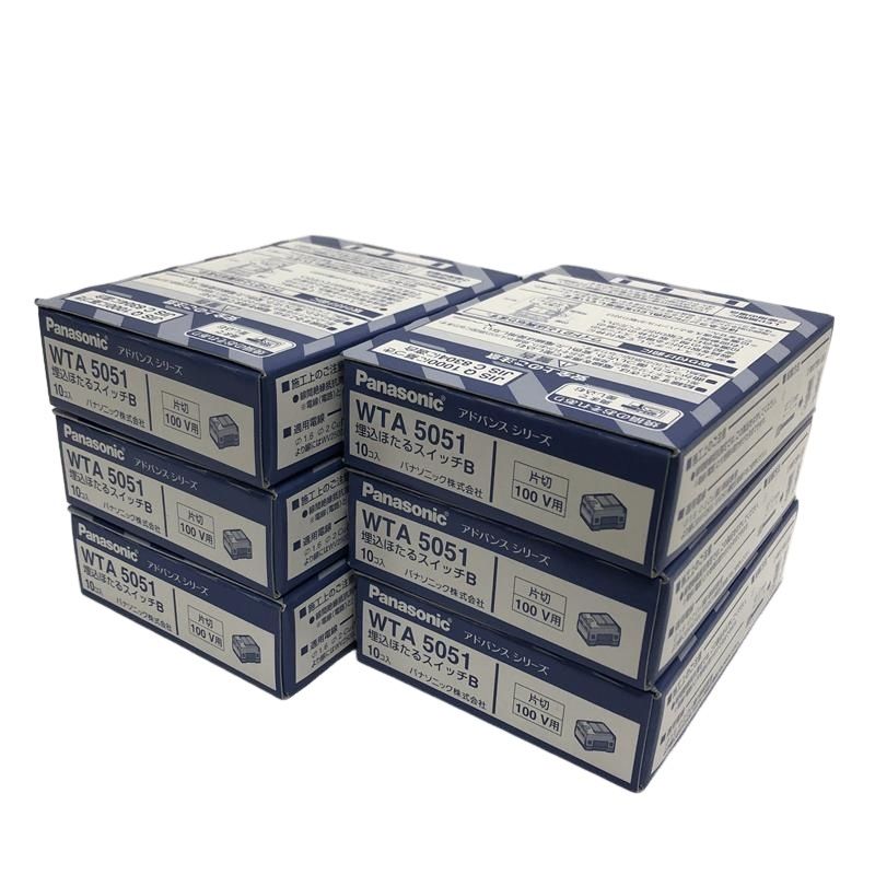 6箱セット Panasonic パナソニック WTA 5051 埋込ほたるスイッチB 10個入 22511K118