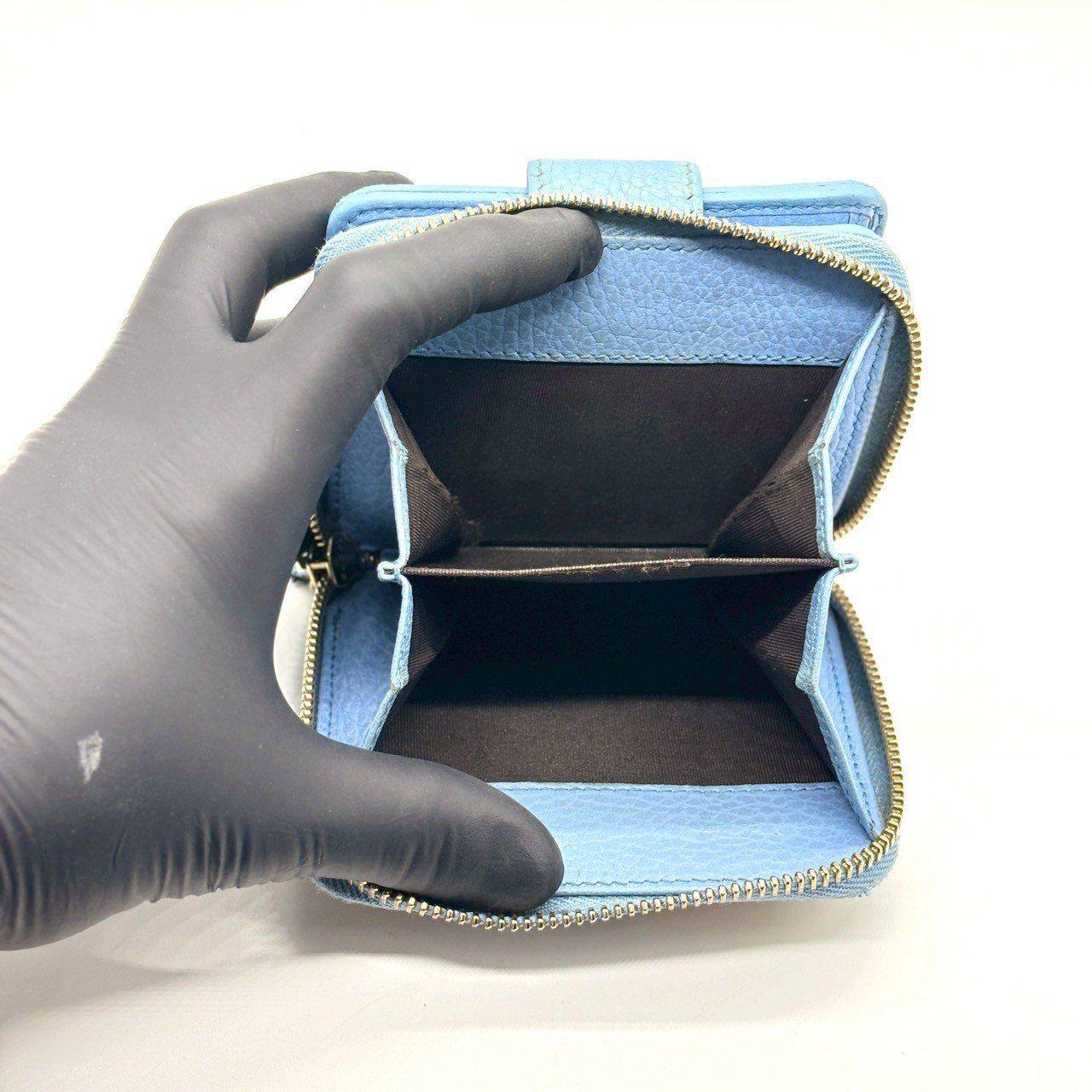 グッチ GGキャンバス ラウンドファスナー 二つ折り財布 - GUCCI