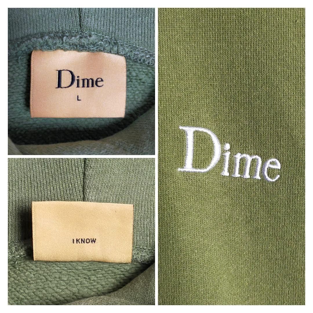 人気Lサイズ】ダイム☆ワンポイント刺繍ロゴ パーカー 人気カラー 即