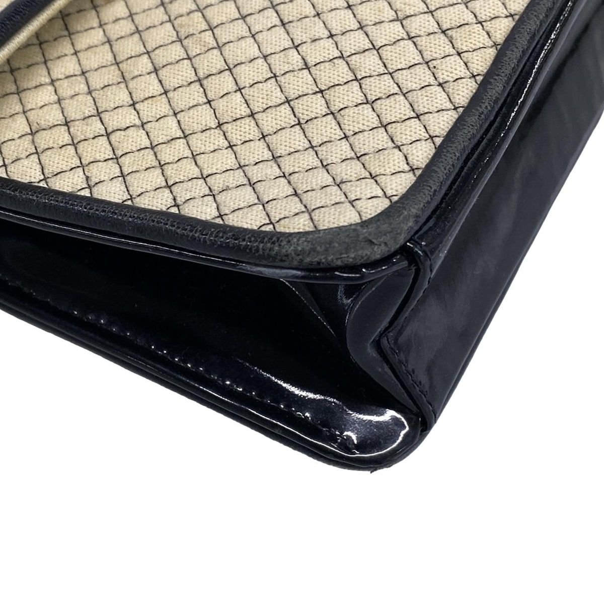 CHANEL(シャネル) ショルダーバッグ マイクロマトラッセ ベージュ×黒