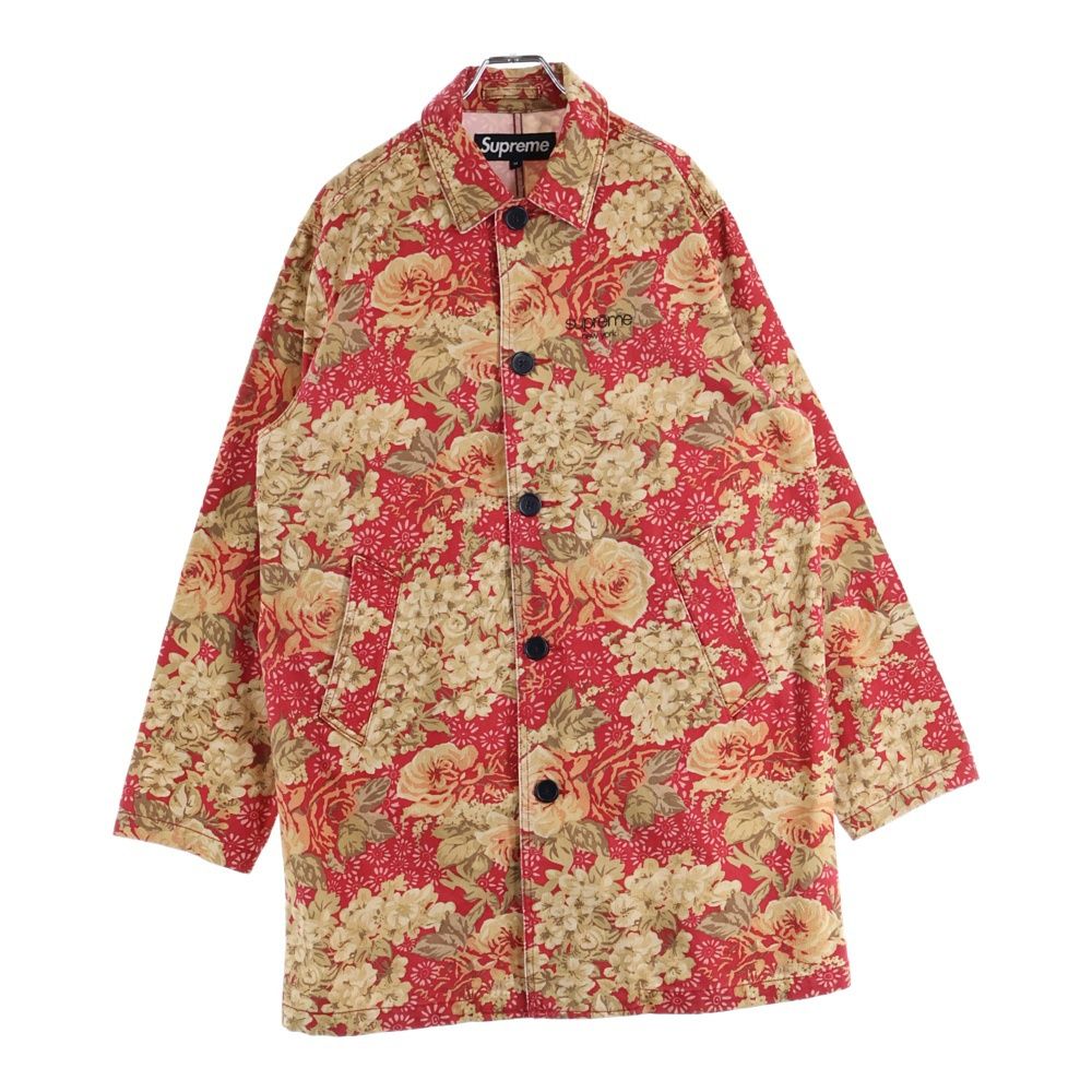 Supreme 花柄 トレンチコート Mサイズ 18SS SUPREME (シュプリーム) 18SS Floral Washed Work Trench Coat