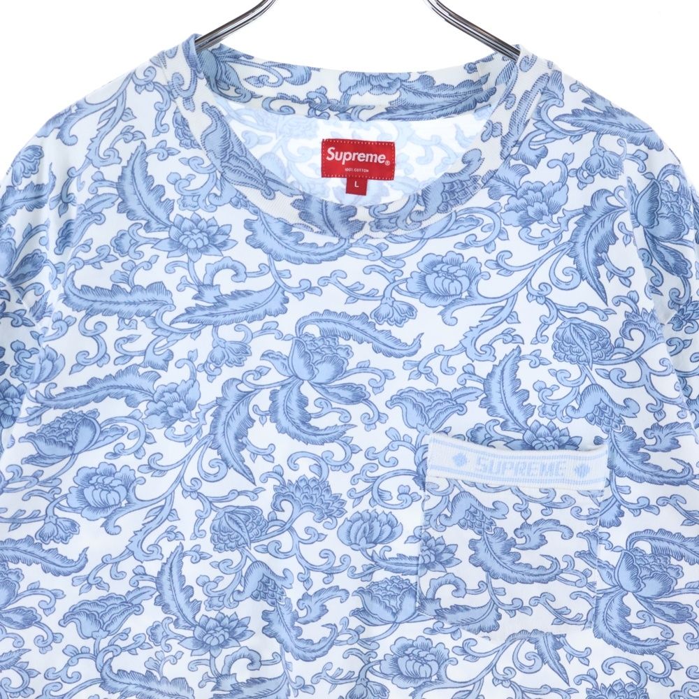 SUPREME (シュプリーム) 19SS Damask L/S Top ダマスク ペイズリー柄