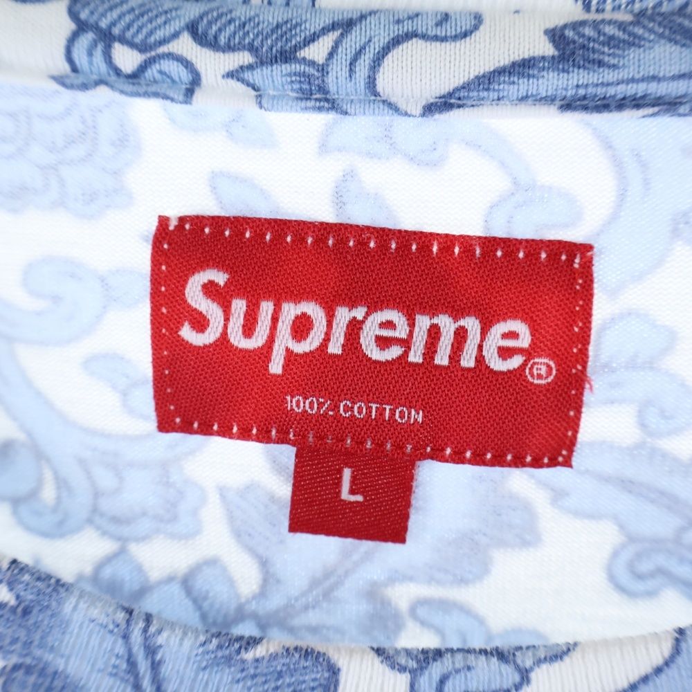 SUPREME (シュプリーム) 19SS Damask L/S Top ダマスク ペイズリー柄