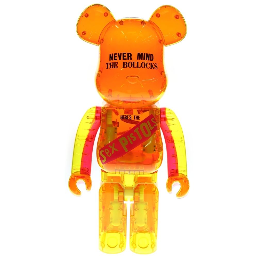 MEDICOM TOY メディコムトイ BE RBRICK Sex Pistols Clear Ver.1000 セックスピストルズ クリア ベアブリック フィギュア 人形 オレンジ