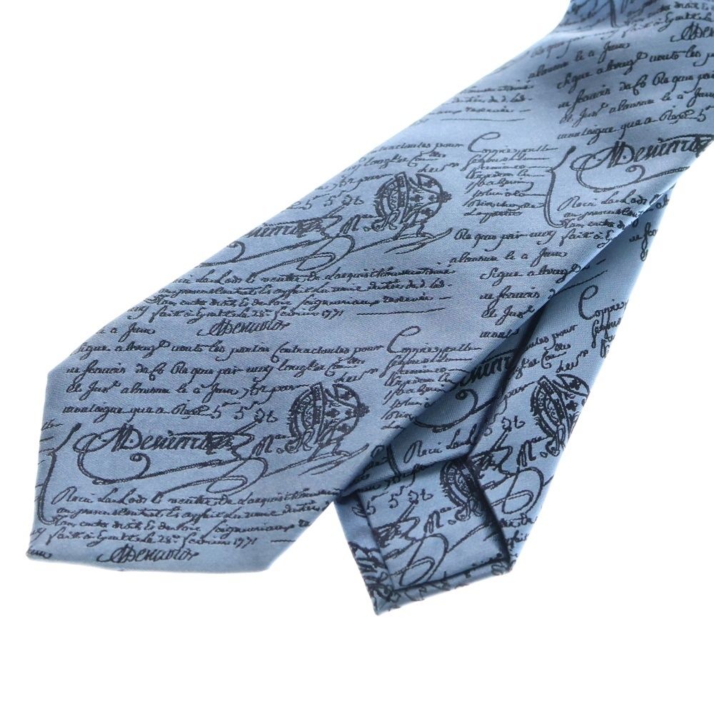 Berluti (ベルルッティ) カリグラフィ シルク ネクタイ ブルー - メルカリ