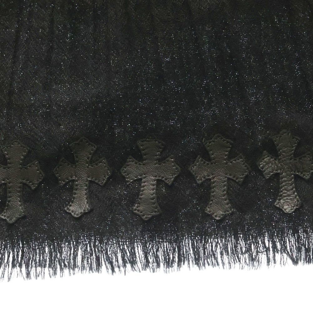 CHROME HEARTS (クロムハーツ) レザークロスパッチ カシミアシルク