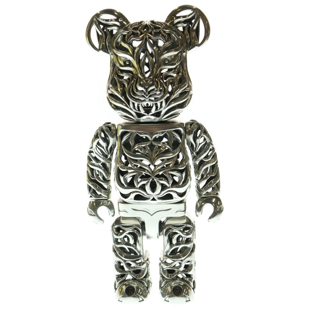 MEDICOM TOY メディコムトイ BE RBRICK ROYAL SELANGOR TIGER 400 ベアブリック ロイヤル セランゴール タイガー フィギュア 人形 シルバー