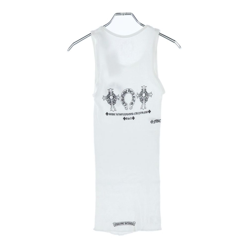 CHROME HEARTS クロムハーツ Made In Hollywood Logo メイドインハリウッド ホースシューロゴ バックプリント タンクトップ ホワイト