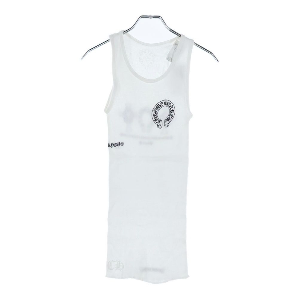 CHROME HEARTS クロムハーツ Made In Hollywood Logo メイドインハリウッド ホースシューロゴ バックプリント タンクトップ ホワイト
