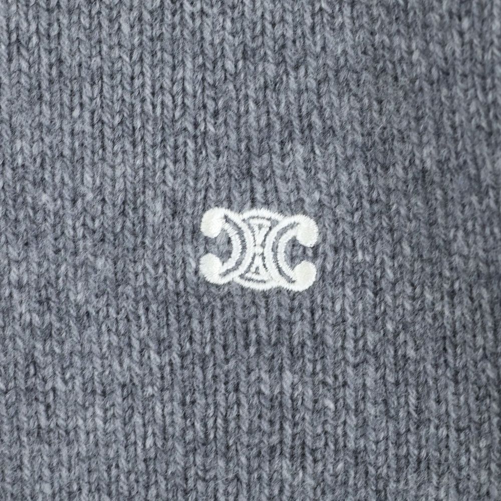 CELINE (セリーヌ) トリオンフ刺繍 クルーネックセーター ニット