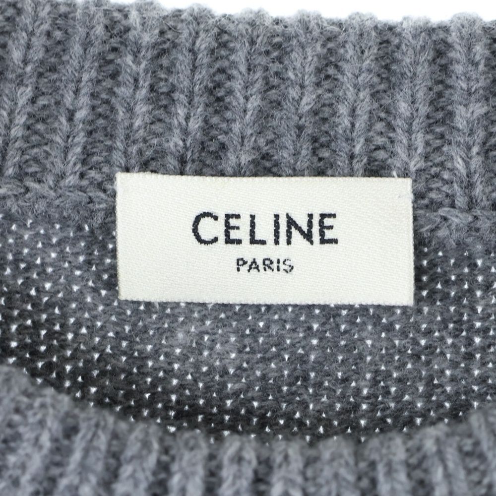 CELINE (セリーヌ) トリオンフ刺繍 クルーネックセーター ニット