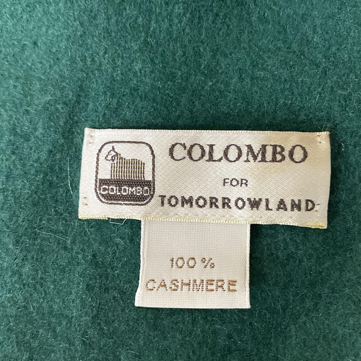 COLOMBO(コロンボ) マフラー - ダークグリーン TOMORROWLAND カシミヤ
