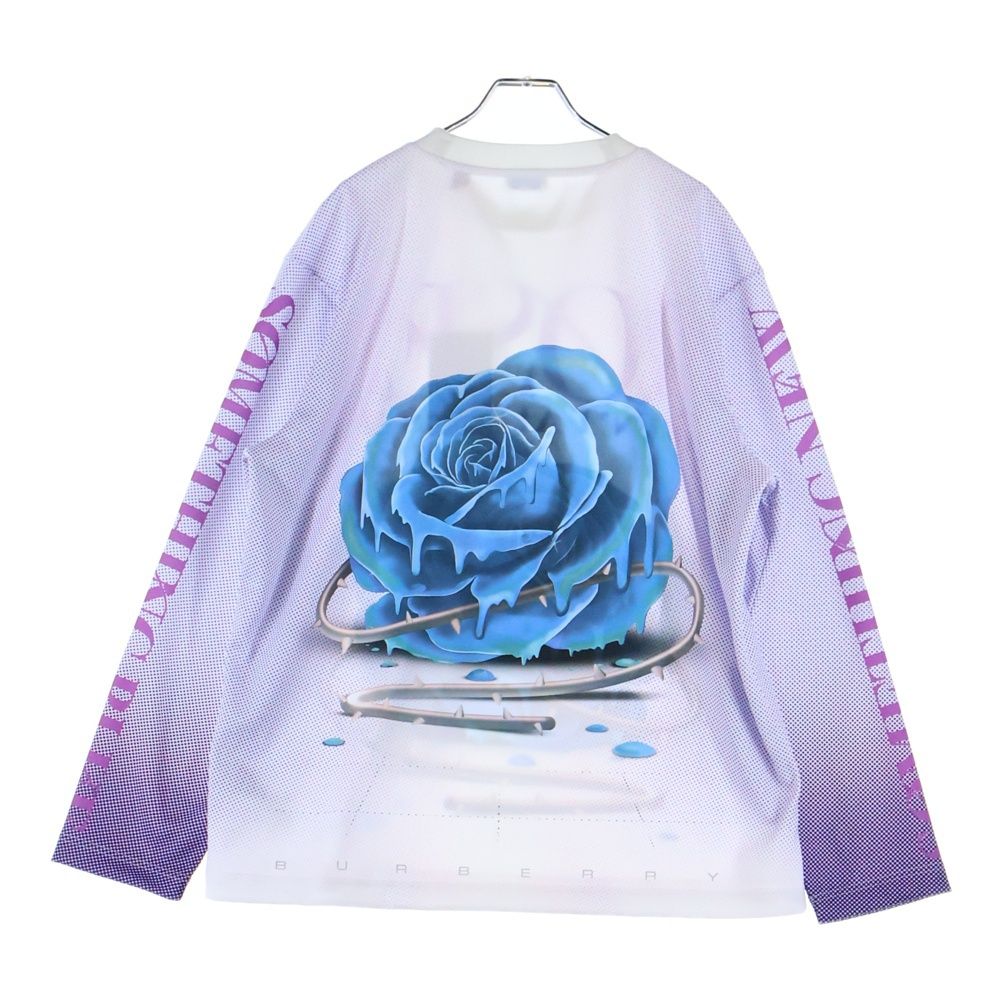 BURBERRY (バーバリー) 23AW ローズプリント 長袖Tシャツ ロンT