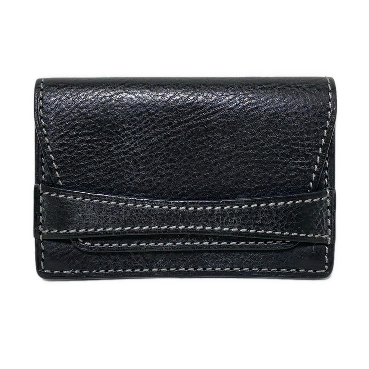 土屋鞄製造所 ツチヤカバンセイゾウショ 名刺入れ - 黒 レザー