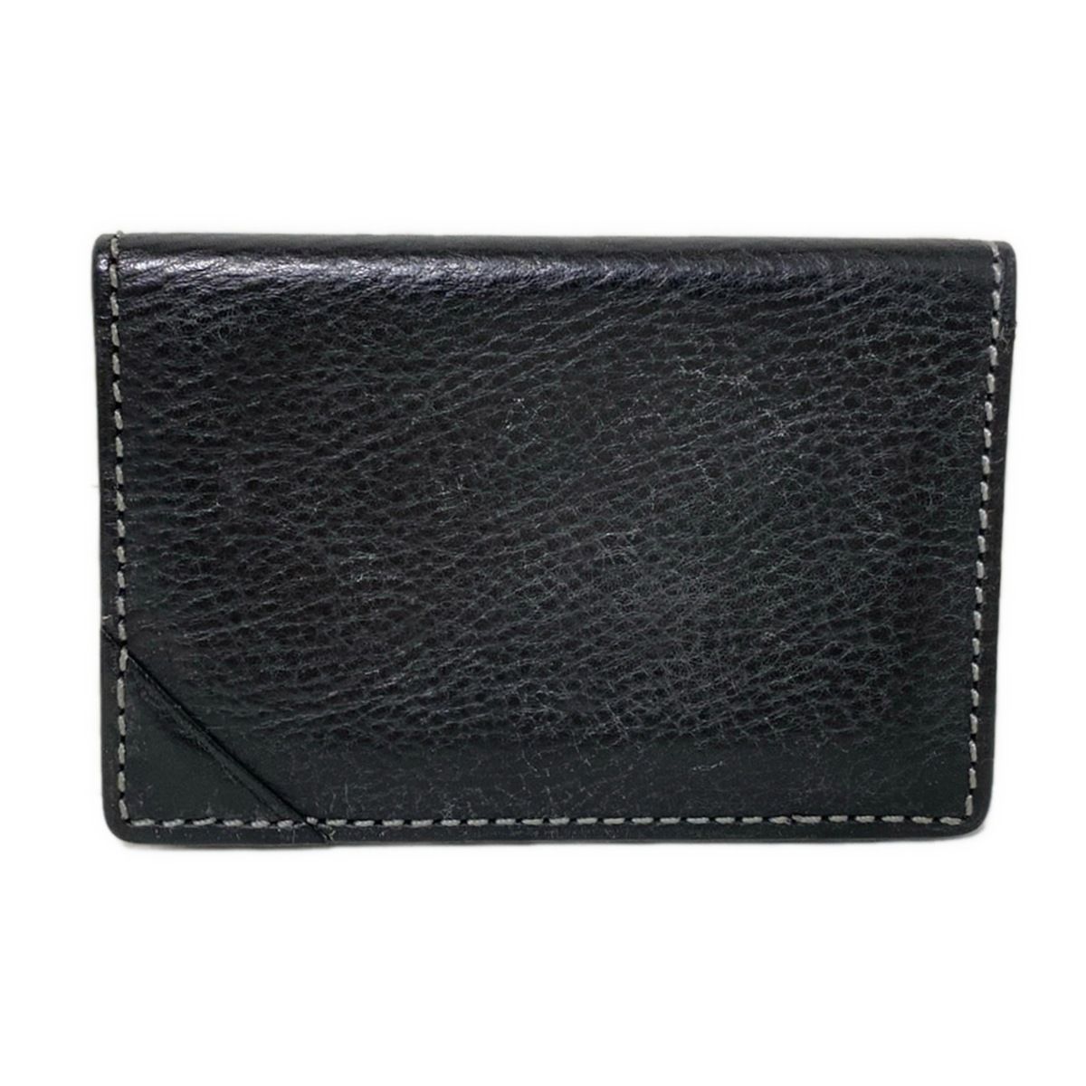 土屋鞄製造所 ツチヤカバンセイゾウショ 名刺入れ - 黒 レザー