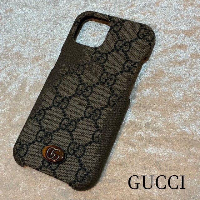 グッチ GUCCI GGスプリームキャンバス ダブルGエンブレム iPhone13専用