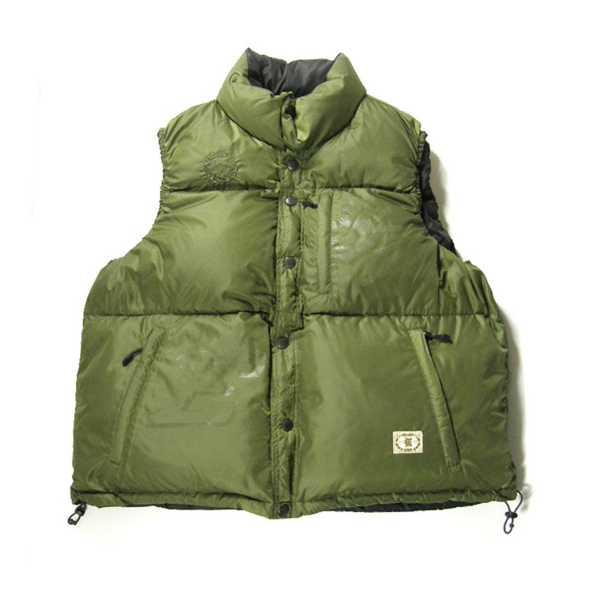 Evisen ベストリバーシブルジャケット　Olive 新品】 Evisen Skateboards ／ エビセン スケートボード リバーシブル