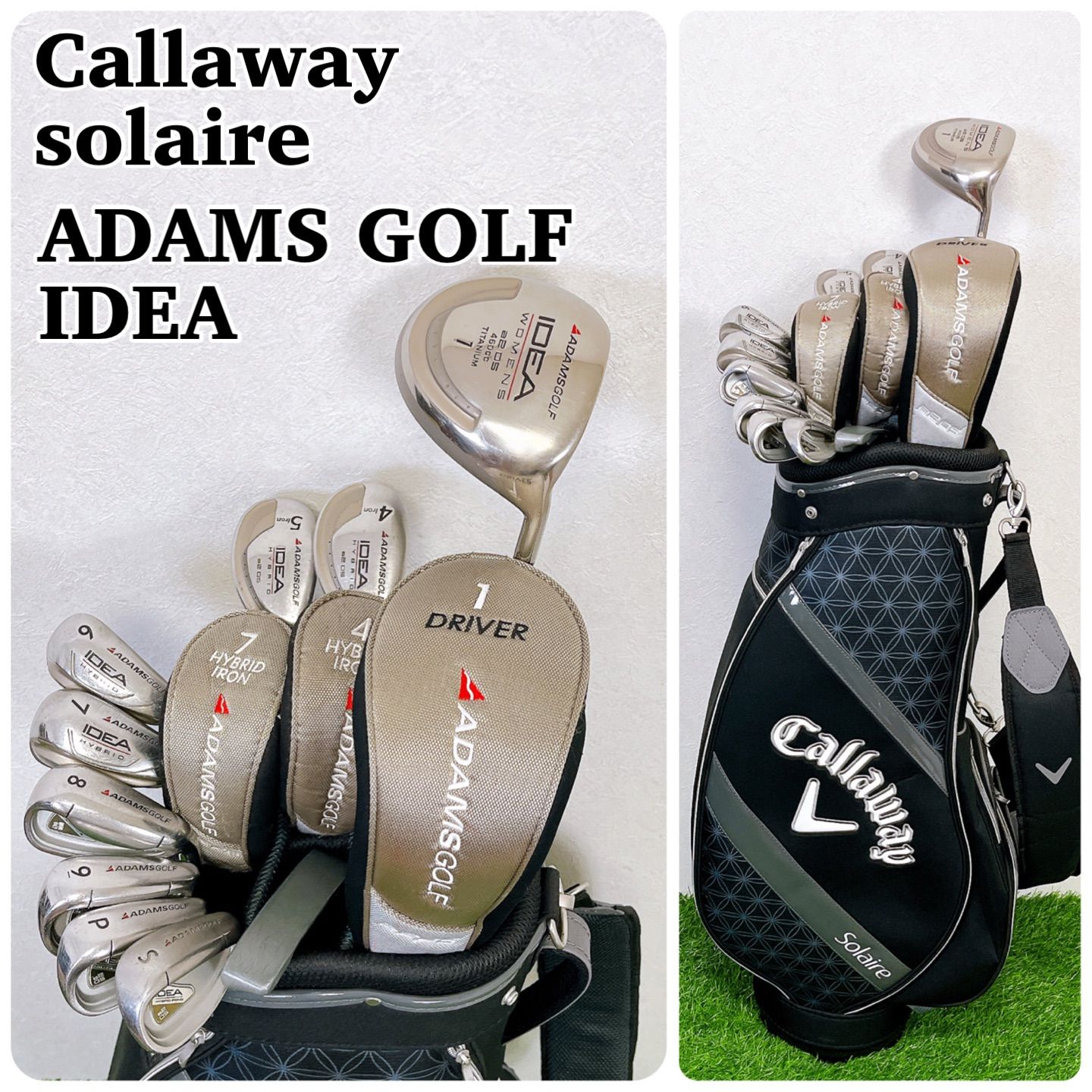 Callaway solaire ADAMS GOLF IDEA キャロウェイ ソレイユ アダムスゴルフ レディースゴルフセット