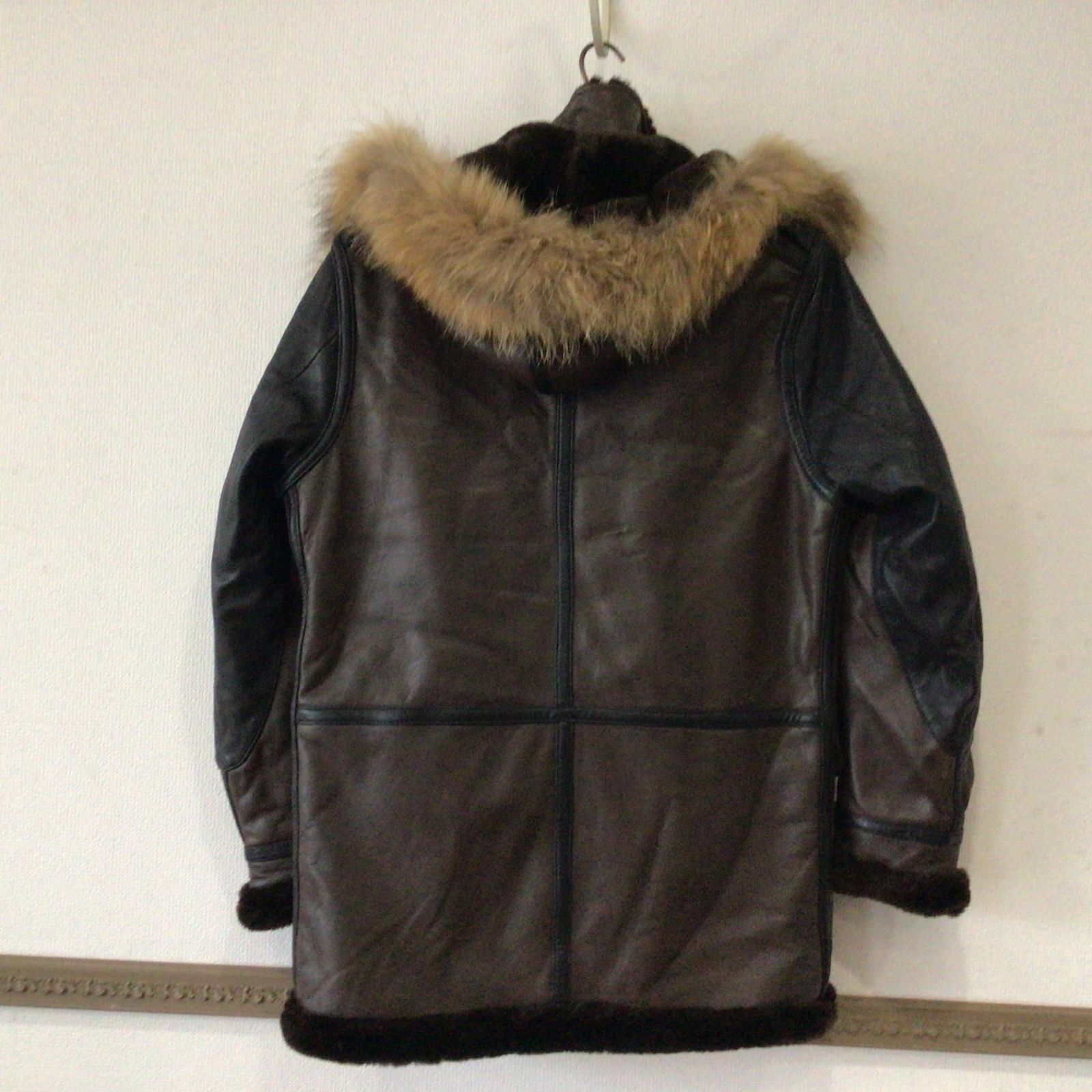 11156 AVIREX アヴィレックス ラムレザー B-7 アラスカコート 羊革