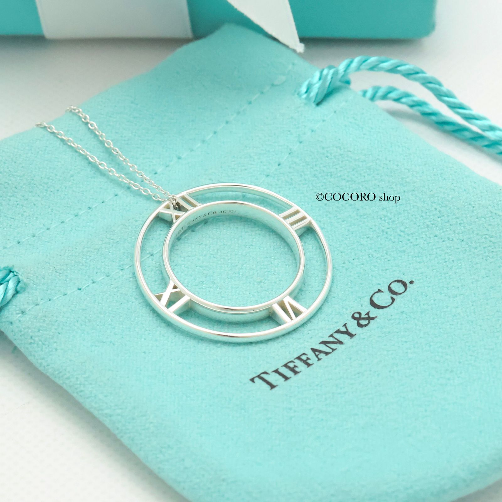 TIFFANY ティファニー　オープン　アトラス　ネックレス　Ag925 ティファニー TIFFANY&CO 37958042 アトラス オープンペンダント
