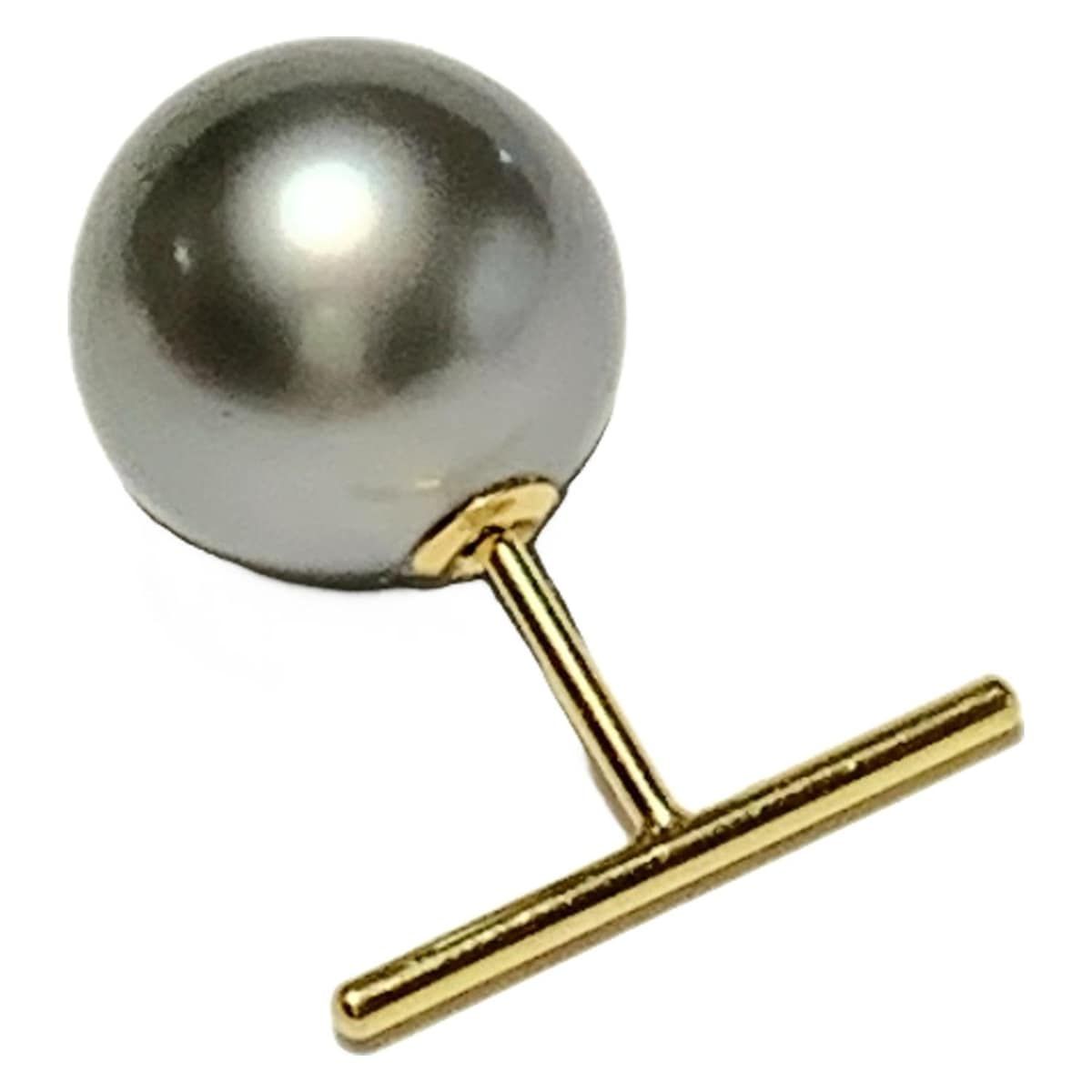 Hirotaka ヒロタカ ピアス K 18 YG シルバー 片側