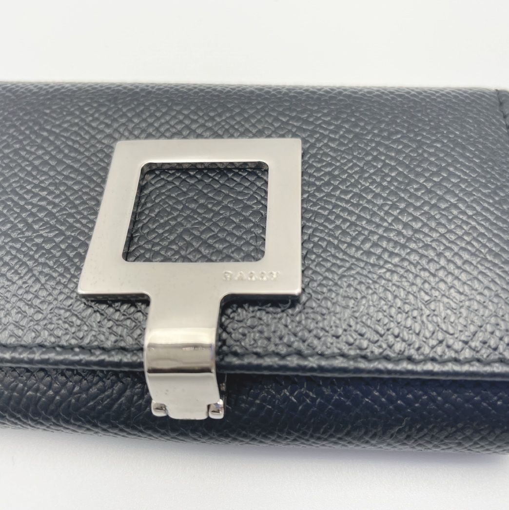 ✱BALLY（バリー）✱ 極美品 6連 キーケース 黒 ブラック シボ革