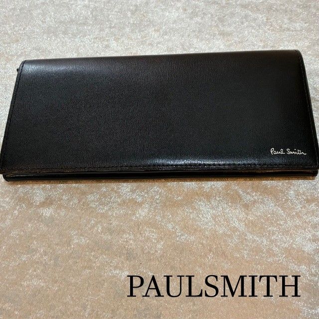 ポールスミス PAULSMITH レザーロングウォレット 2つ折り長財布 内